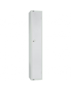 Single Door Locker with Sloping Top Mid Grey Door Camlock