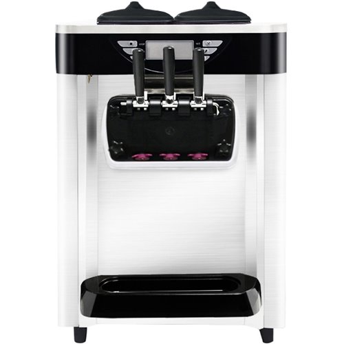 Three Flavour Soft Serve Ice Cream &amp Frozen Yoghurt Machine with Air Pump Function 18-20L/H | DA-BJH219SE