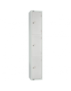 Three Door Locker Mid Grey Door Camlock