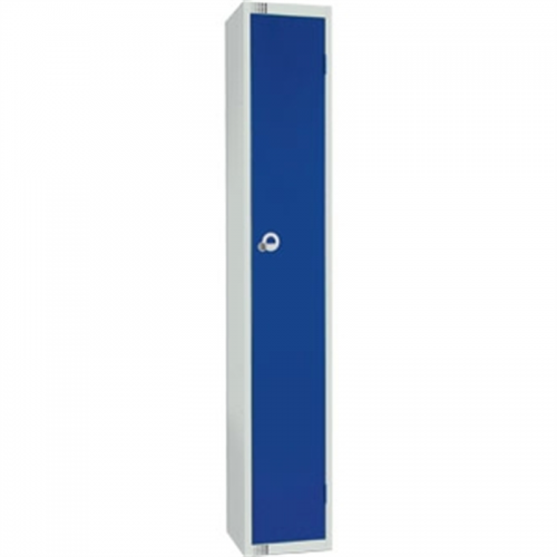Single Door Locker with Sloping Top Blue Door Camlock