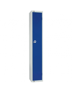 Single Door Locker with Sloping Top Blue Door Padlock