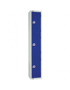 Three Door Locker Blue Door Camlock