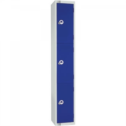 Three Door Locker Blue Door Camlock