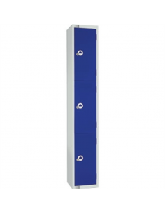 Three Door Locker Blue Door Padlock