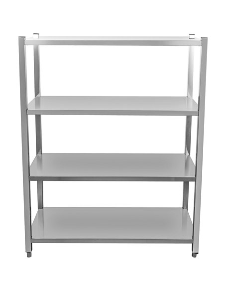 Commercial Shelving Unit 4 Tier Stainless Steel 1200x400x1500mm | Stalwart DA-SSB12040