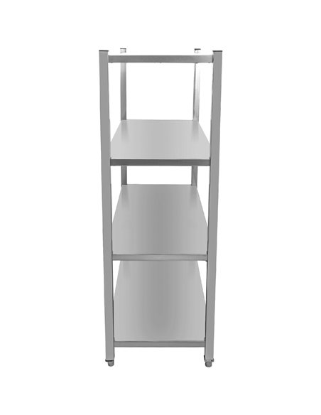 Commercial Shelving Unit 4 Tier Stainless Steel 1200x400x1500mm | Stalwart DA-SSB12040
