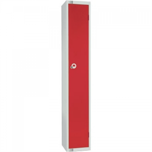 Single Door Locker Red Padlock