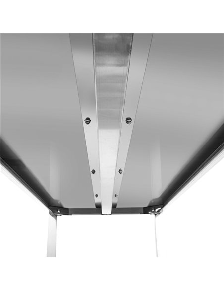 Commercial Shelving Unit 4 Tier Stainless Steel 1800x500x1500mm | Stalwart DA-SSB18050