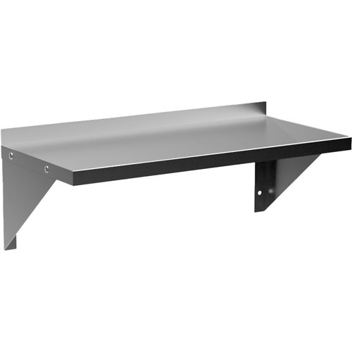 Commercial Wall Shelf Stainless Steel 765x360x240mm | Stalwart DA-WS1430