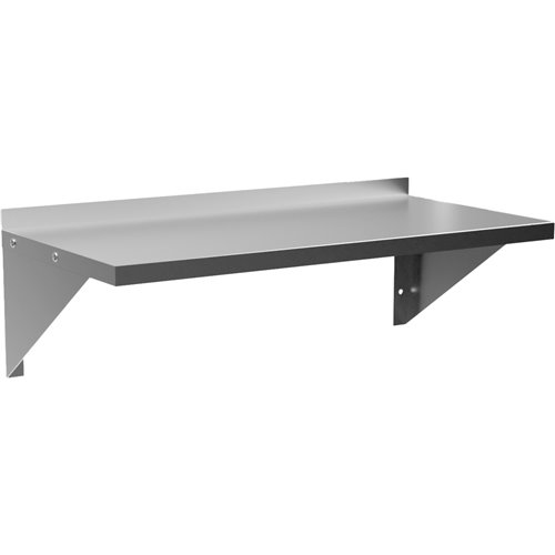 Commercial Wall Shelf Stainless Steel 915x460x240mm | Stalwart DA-WS1836