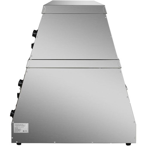 Commercial Two-Tier Heated Showcase Food and Chicken Warmer 1500x760x860mm Countertop Dry Heat and Wet Heat | Stalwart DA-HW6P