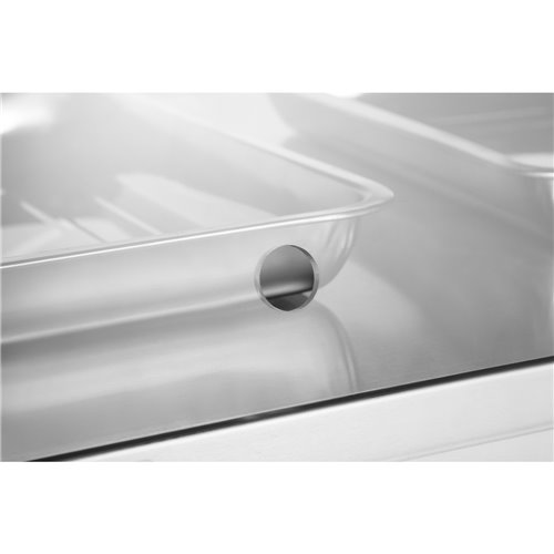 Commercial Two-Tier Heated Showcase Food and Chicken Warmer 1200x760x860mm Countertop Dry Heat and Wet Heat | Stalwart DA-HW6PB