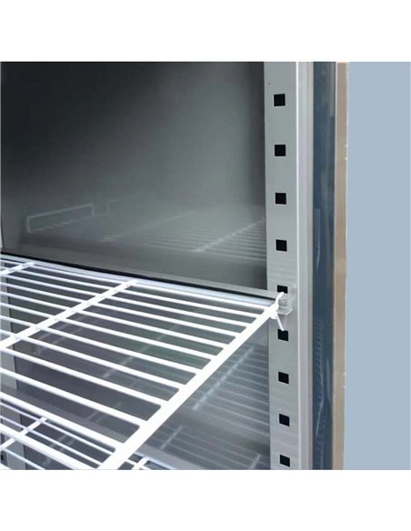 Commercial Refrigerator Stainless Steel Upright Cabinet 450L 3 Shelves Single Door Static Cooling | Stalwart DA-THL400TN