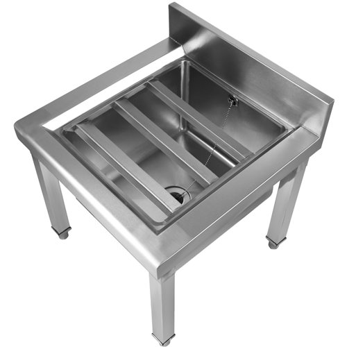 Janitorial Mop Sink Stainless Steel 500x500x550mm | Stalwart DA-MS5050