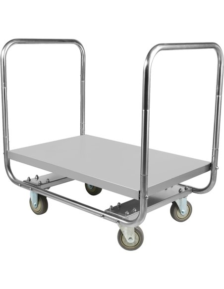 Commercial Dough Box Service Trolley Stainless Steel 800x500x750mm | Stalwart DA-WHDT8050