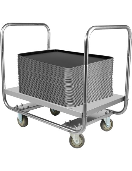 Commercial Dough Box Service Trolley Stainless Steel 800x500x750mm | Stalwart DA-WHDT8050