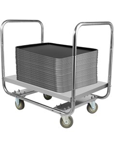 Commercial Dough Box Service Trolley Stainless Steel 800x600x750mm | Stalwart DA-WHDT8060 2