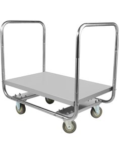 Commercial Dough Box Service Trolley Stainless Steel 1000x500x750mm | Stalwart DA-WHDT10050