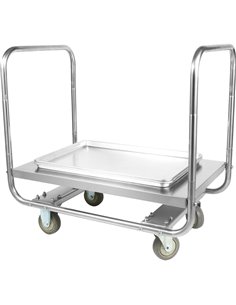 Commercial Dough Box Service Trolley Stainless Steel 1000x600x750mm | Stalwart DA-WHDT10060 2