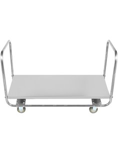 Commercial Dough Box Service Trolley Stainless Steel 1300x600x750mm | Stalwart DA-WHDT13060