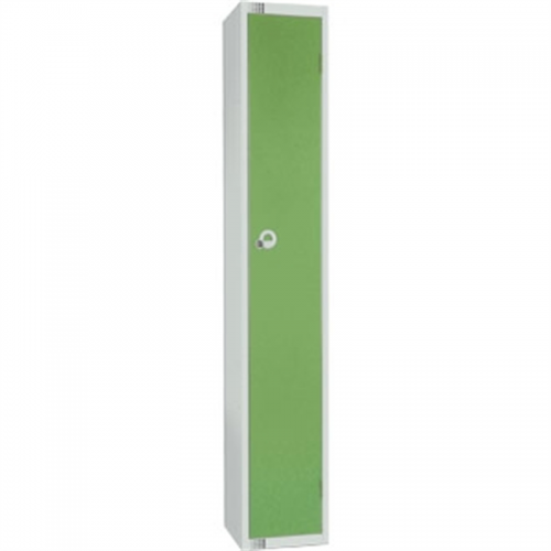 Single Door Locker with Sloping Top Green Door Padlock