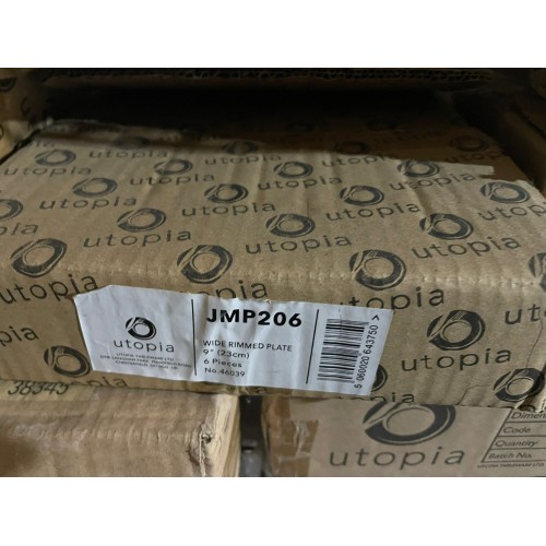 Clearance-Wide Rimmed Plate 9" (23cm)...