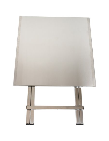 Folding Stainless steel Bistro table 600x600x700mm | Stalwart DA-WHBT6060