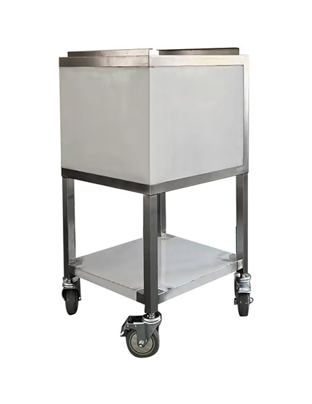 Mobile Ice Station 50L Stainless Steel 480x420x850mm Flat Pack | MIBA50L