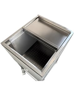 Mobile Ice Station 50L Stainless Steel 480x420x850mm Flat Pack | MIBA50L 2