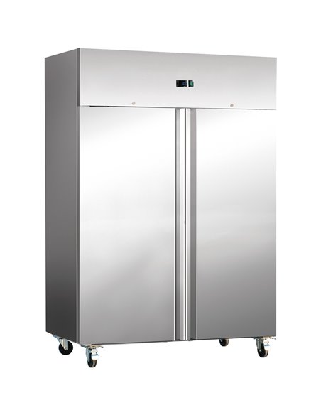 Commercial Freezer 1150 Litres Upright Stainless Steel Twin Door 1480x730x2010mm Fan Assisted Cooling | Stalwart DA-THL1180BT