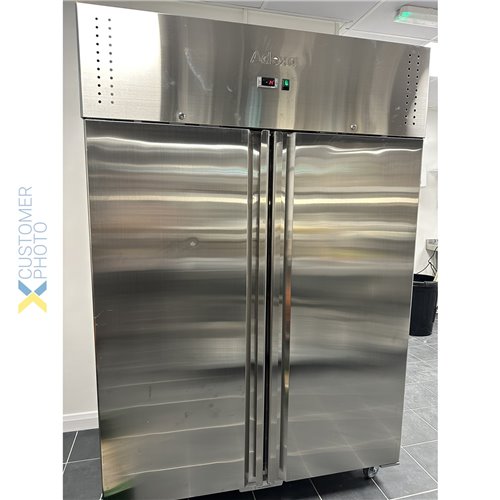 Commercial Freezer 1150 Litres Upright Stainless Steel Twin Door 1480x730x2010mm Fan Assisted Cooling | Stalwart DA-THL1180BT