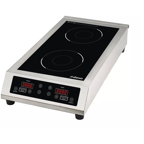 Commercial Double Front-to-Back Induction Cooker 7000W (3500W+3500W) Touch Control | Stalwart DA-CX008