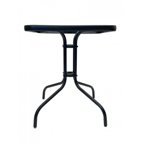 Black Rattan Patio Set – Square Glass...