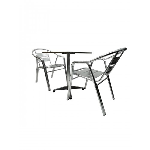 Aluminium Patio Bistro Set – Square...