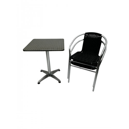 Rattan Aluminium Garden Set – Square...