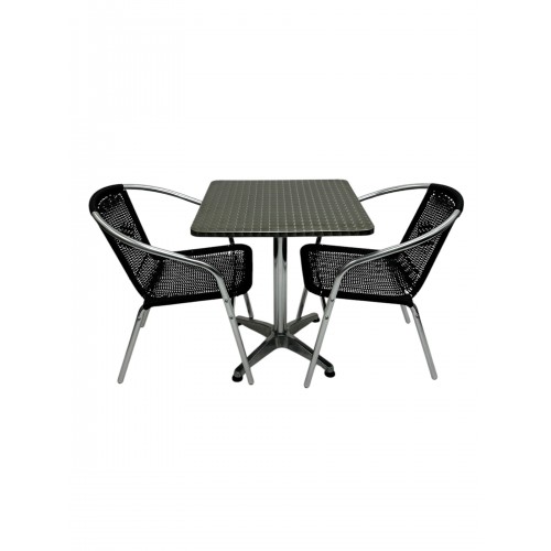 Rattan Aluminium Garden Set – Square...