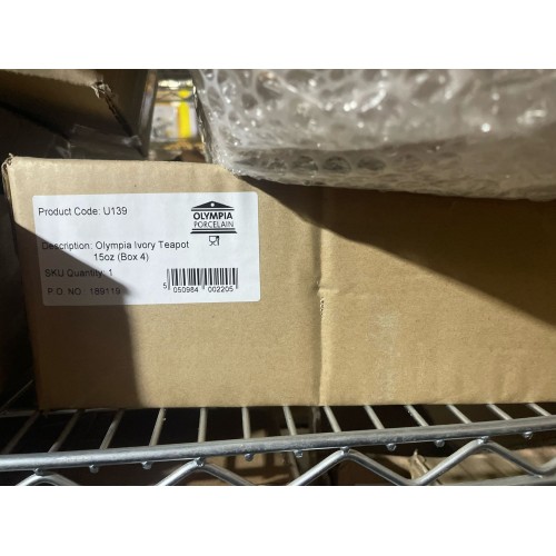 Clearance-Olympia Ivory Teapots 425ml...