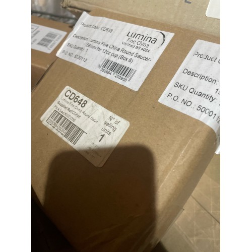 Lumina Fine China Round Saucers 156mm