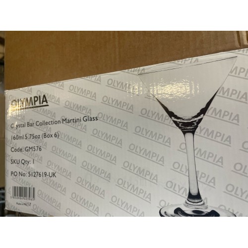 Olympia Crystal Martini Glasses 160ml