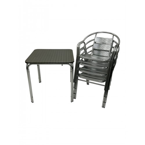 Commercial Cafe Set – Square Table &...