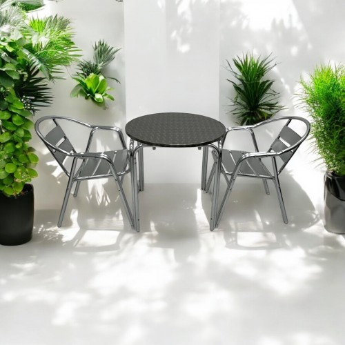 Aluminium Garden Set For Two – Round... Aluminium Garden Set For Two – Round...