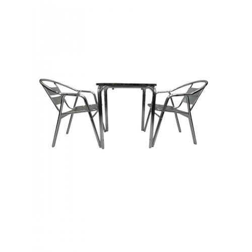 Aluminium Garden Set For Two – Round... Aluminium Garden Set For Two – Round...