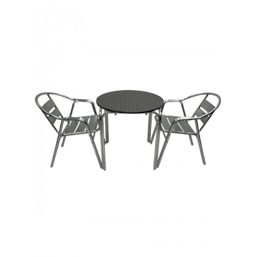 Aluminium Garden Set For Two – Round... Aluminium Garden Set For Two – Round...