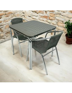 Grey Rattan Bistro...