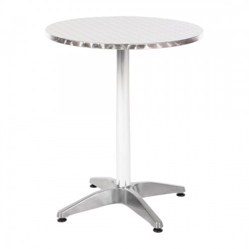 Round Pedestal Aluminium Table & 2...