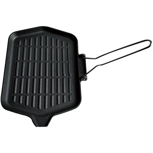 Cast Iron Griddle Pan Pre-seasoned with Removable handle 370x225mm | DA-KB3723