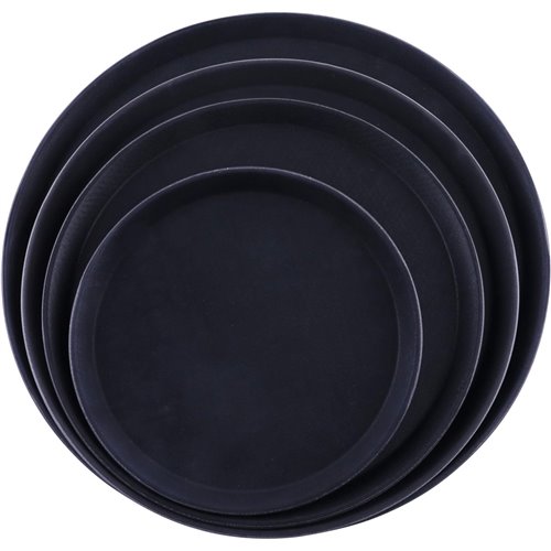 Serving Tray Fibreglass Round 18" Black | DA-FBR1818
