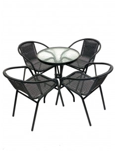 Black Rattan Furniture Set... 2