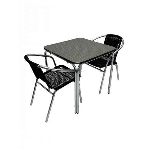 Aluminium Garden Set – Square Table &...