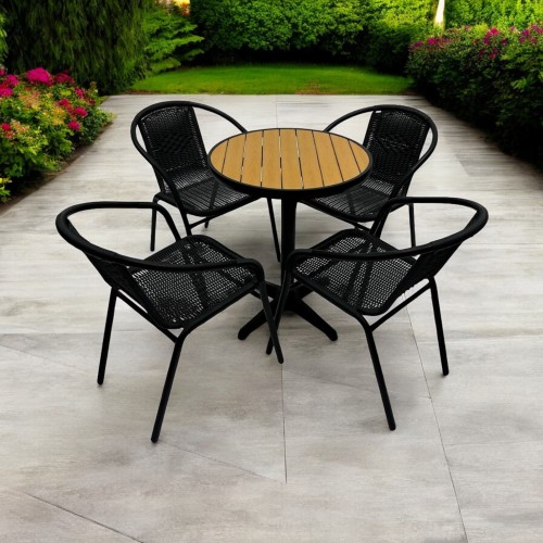 Outdoor Cafe Furniture Set – Round...